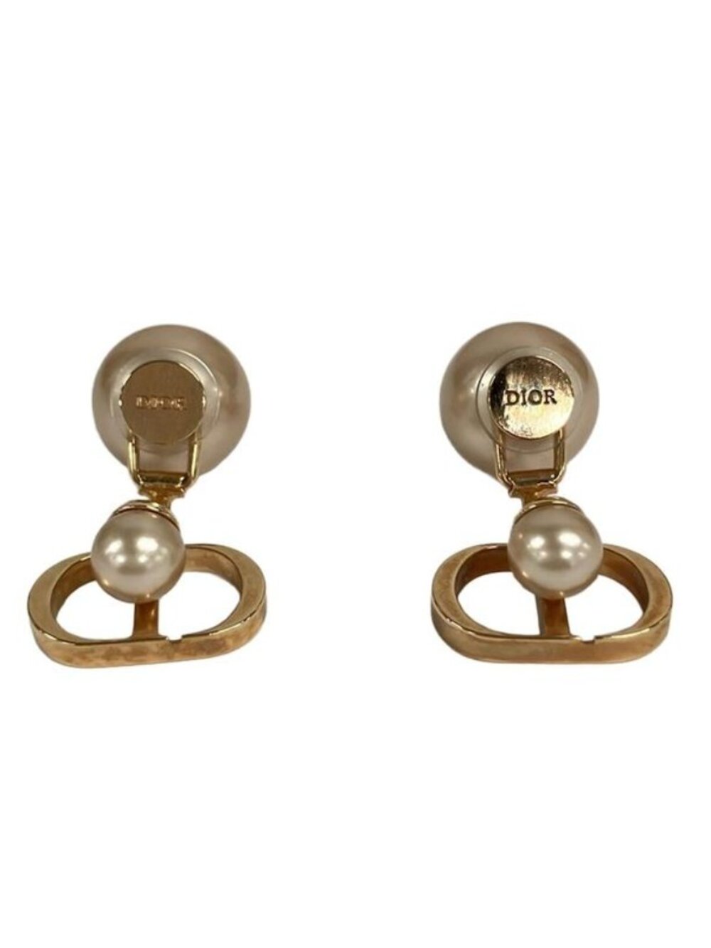 Dior Earrings Tribalesearrings Pink Gold Faux Pearl - Picture 3 of 5